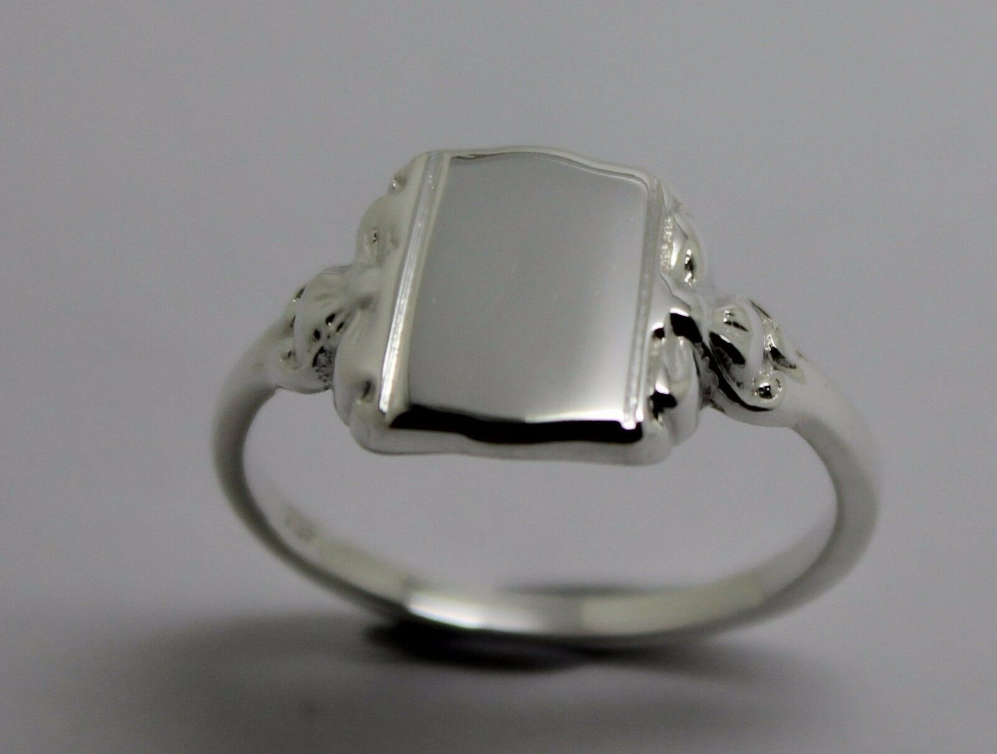 Kaedesigns, New Full Genuine Solid Sterling Silver 925 Signet Ring 266A In your ring size