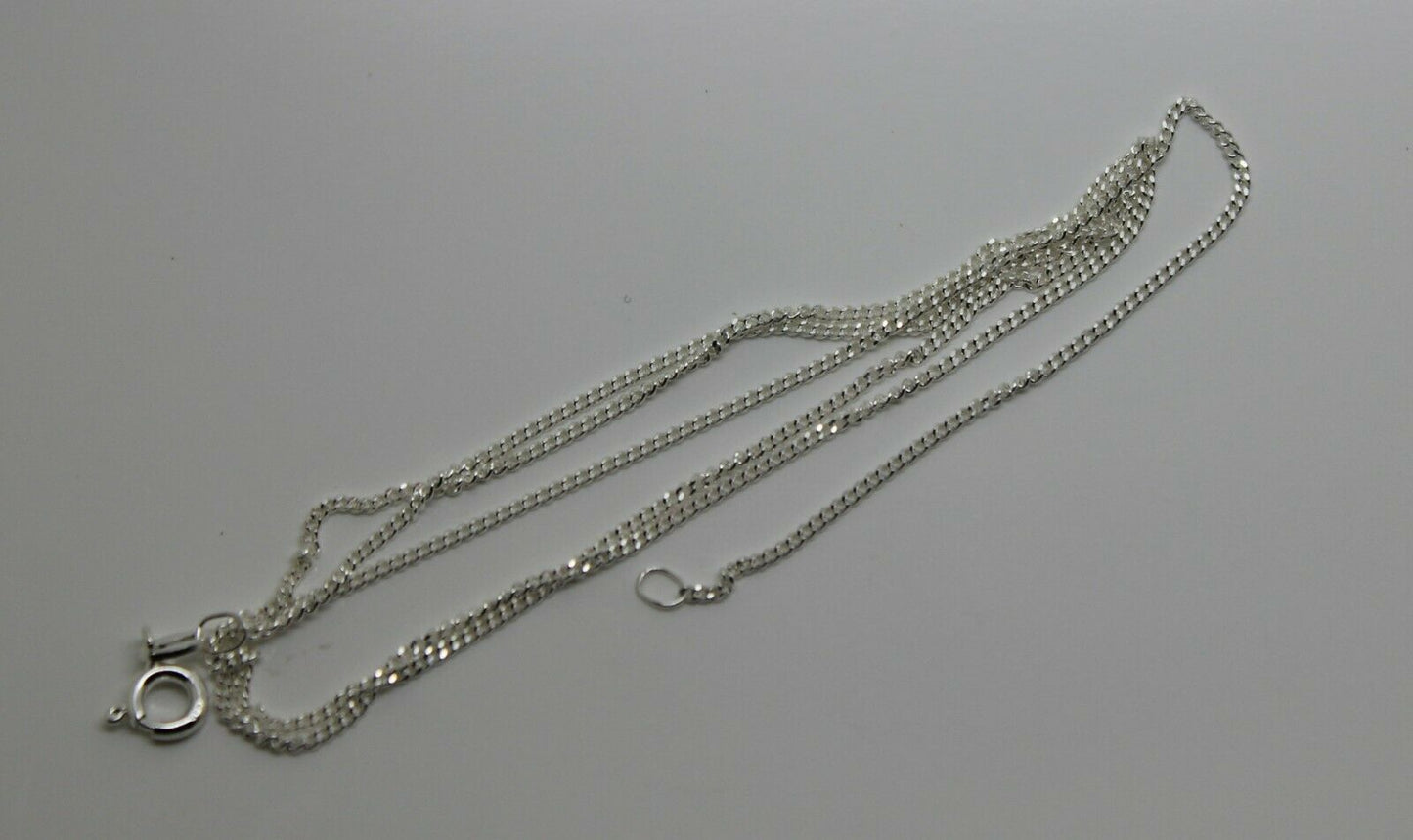 Genuine 925 Sterling Silver Kerb Curb Link Chain Necklace 50cm