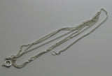 Genuine 925 Sterling Silver Kerb Curb Link Chain Necklace 50cm