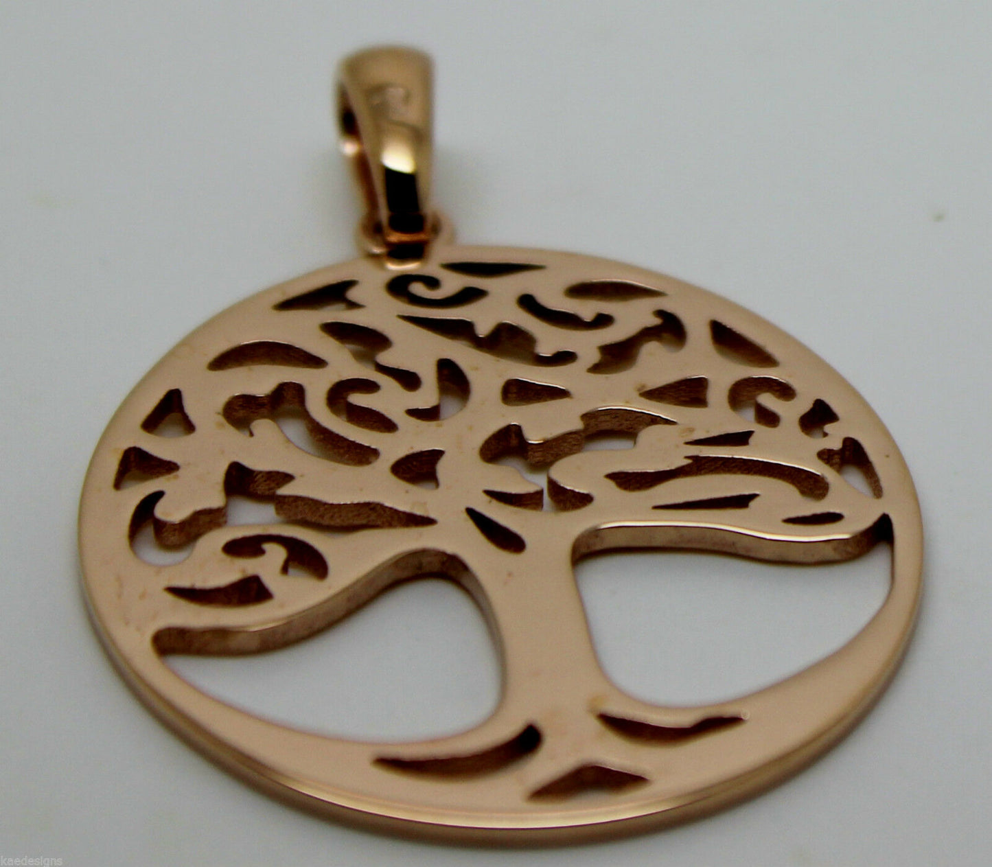 Genuine Heavy Solid 9ct Yellow Or Rose Or White Gold Tree Of Life Large Pendant