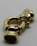 Kaedesigns, New 14mm Genuine 9ct 375 Large Yellow, Rose or White Gold Bolt Ring Clasp With Ends