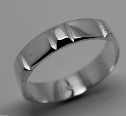 Kaedesigns, New Genuine Solid Sterling Silver Wedding Band Ring 203