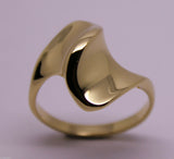 Size L - Kaedesigns, New Genuine Solid 9ct 9kt 375 Yellow, Rose or White Gold Fancy Dome Ring 230
