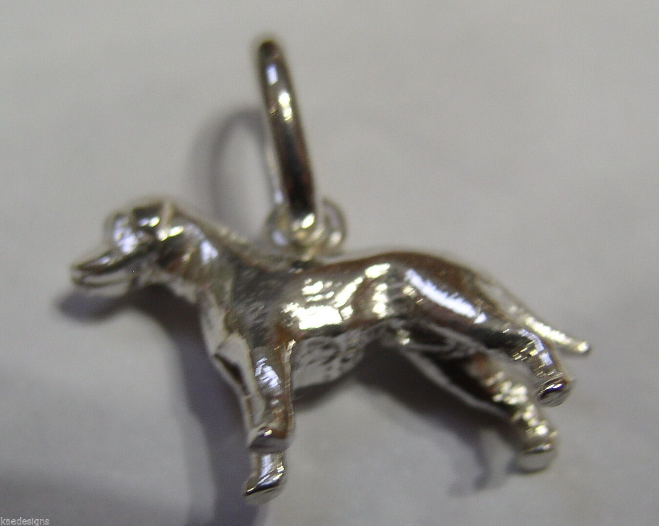 Kaedesigns, New 3D 9ct 375 Yellow Or Rose Or White Gold Dog Charm Or Pendant