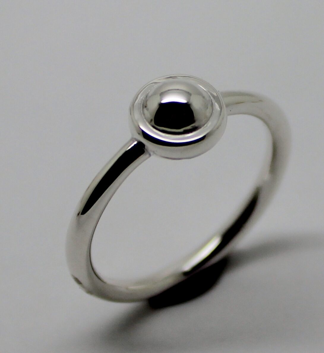 Kaedesigns New Solid Genuine 925 Sterling Silver 4mm Half Ball Ring