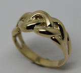 Genuine Solid 9ct White Or Rose Or Yellow Gold Celtic Knot Ring Choose Size
