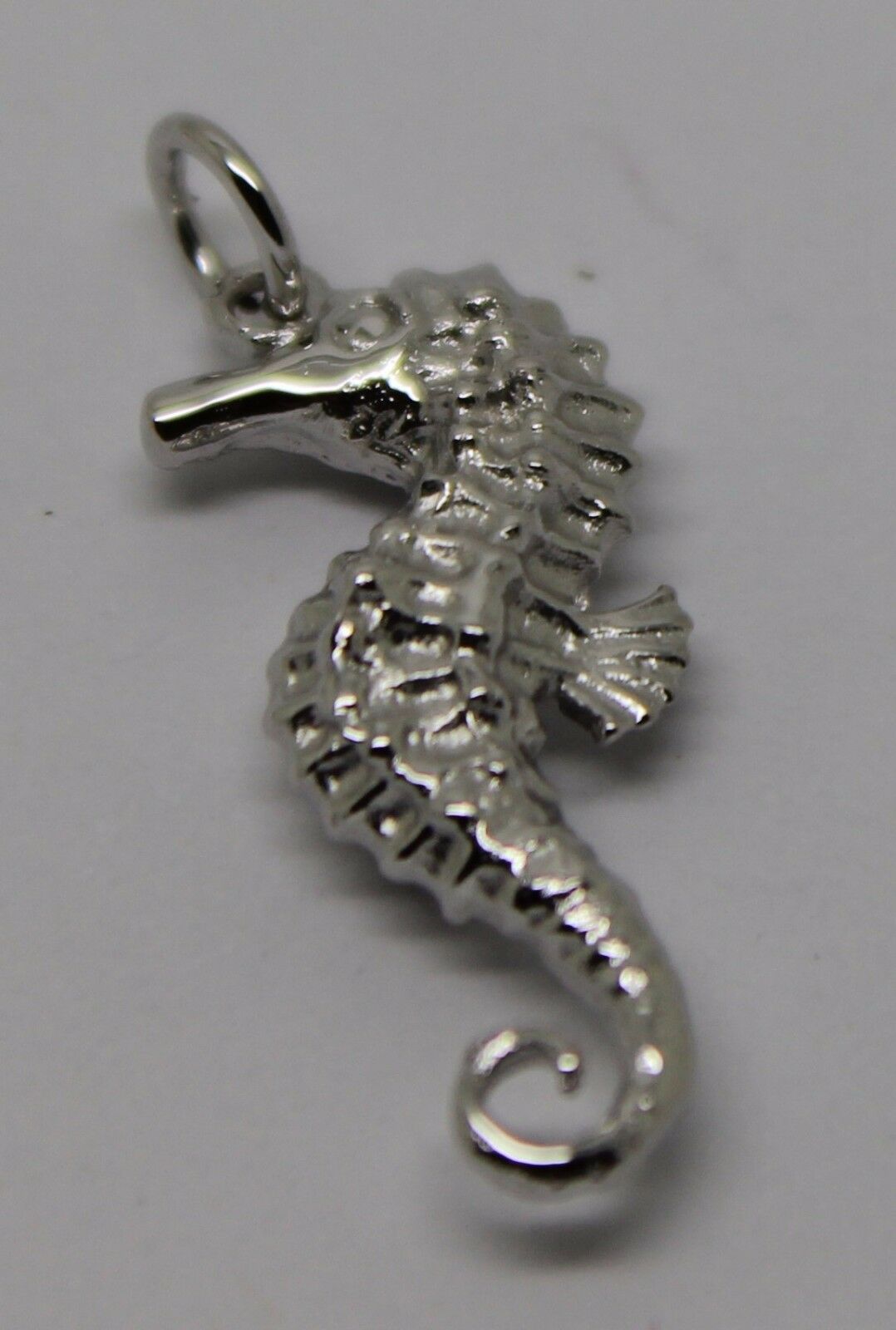 Kaedesigns, Genuine 9ct Yellow Or Rose Or White Gold Or Silver 3D Seahorse Charm