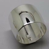 Genuine Size P1/2 Sterling Silver Solid 16mm Extra Wide Band Ring
