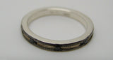 Solid New Sterling Silver 925 Black Stone Dress Ring *Free Express Post In Oz*