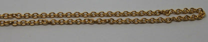 Genuine 9ct Yellow Gold Belcher Cable Chain Necklace 46cm 3.53grams