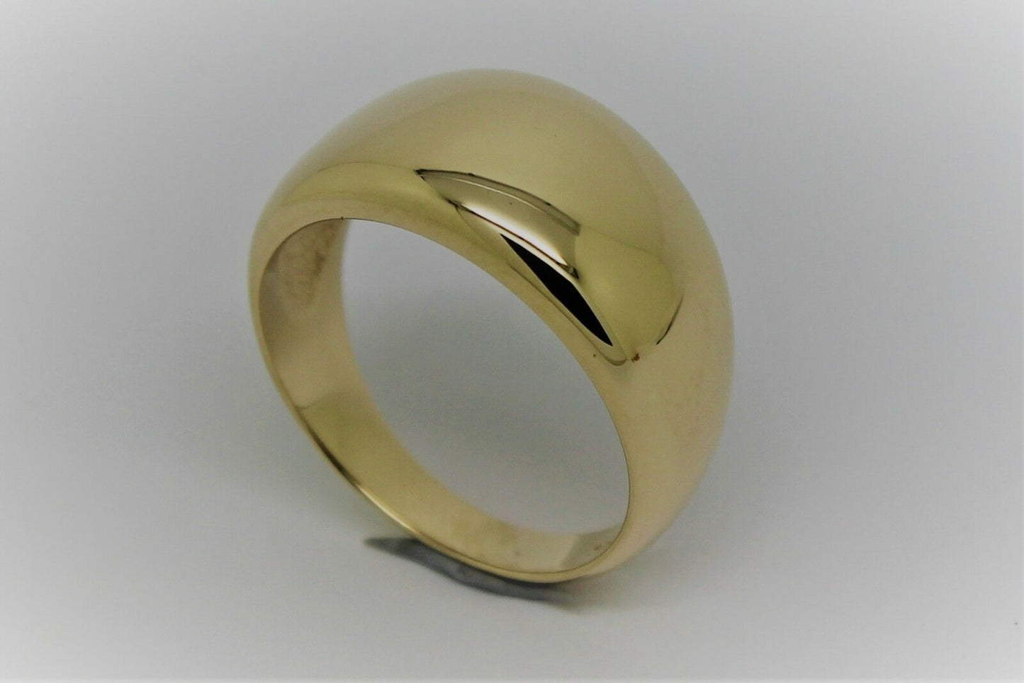 New Genuine Solid 9ct White Or Rose Or Yellow Gold High 10mm Dome Ring Your Size