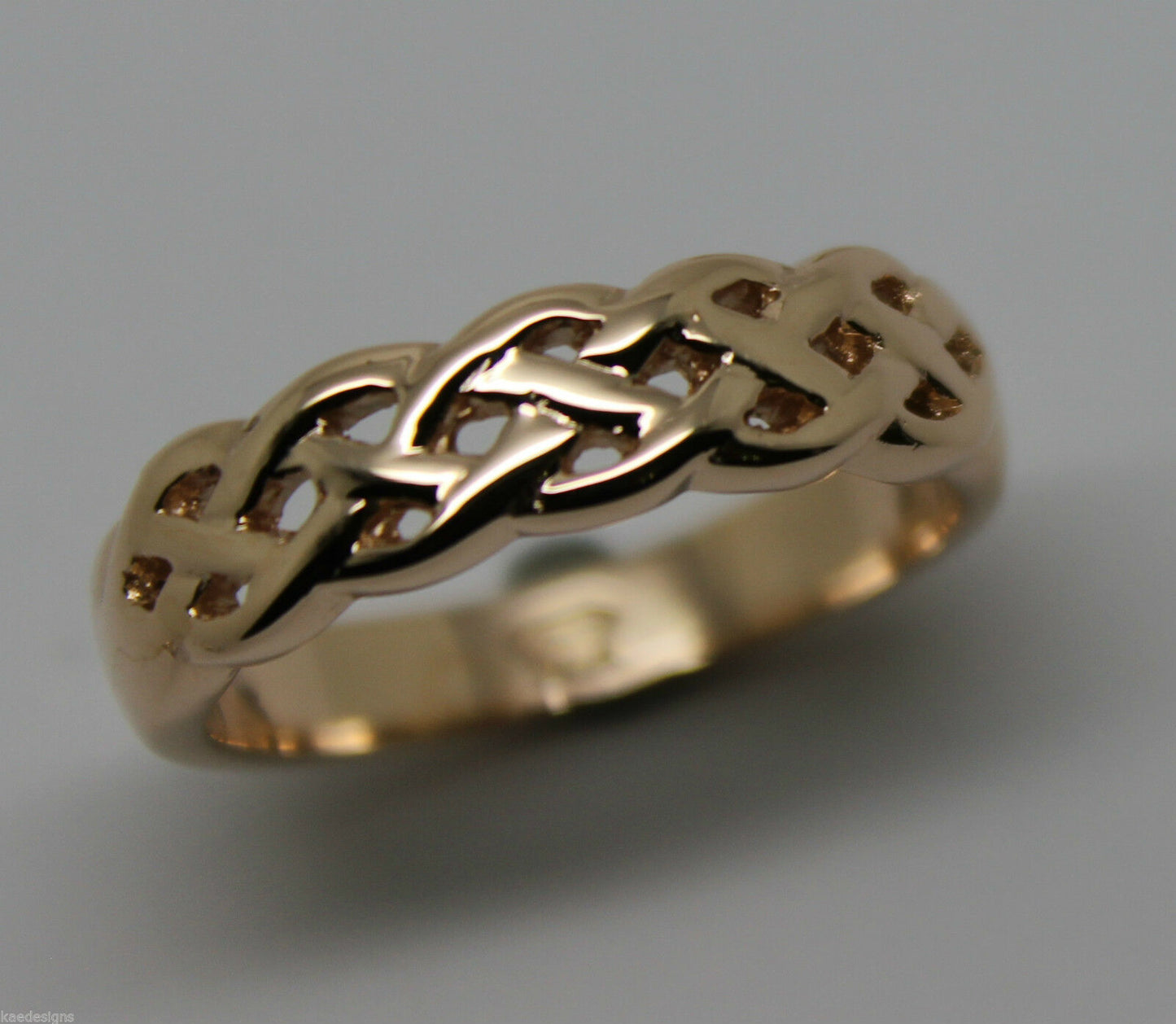 Kaedesigns,Genuine 9ct White, Rose Or White Gold Large Celtic Ring In Your Size