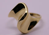 Size L - Kaedesigns, New Genuine Solid 9ct 9kt 375 Yellow, Rose or White Gold Fancy Dome Ring 230