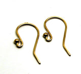 18ct 750 Yellow Gold Shepherd Hooks To Make You Own Earrings! Free express post
