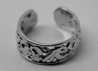 Kaedesigns, Genuine New Solid Filigree Heavy Sterling Silver 925 Toe Ring