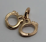 Kaedesigns,9Ct Yellow Or Rose Or White Gold 375 Handcuffs Charm Or Pendant