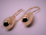 Kaedesigns New 9ct Solid Yellow, Rose or White Gold Tear Drop Teardrop Hook Earrings