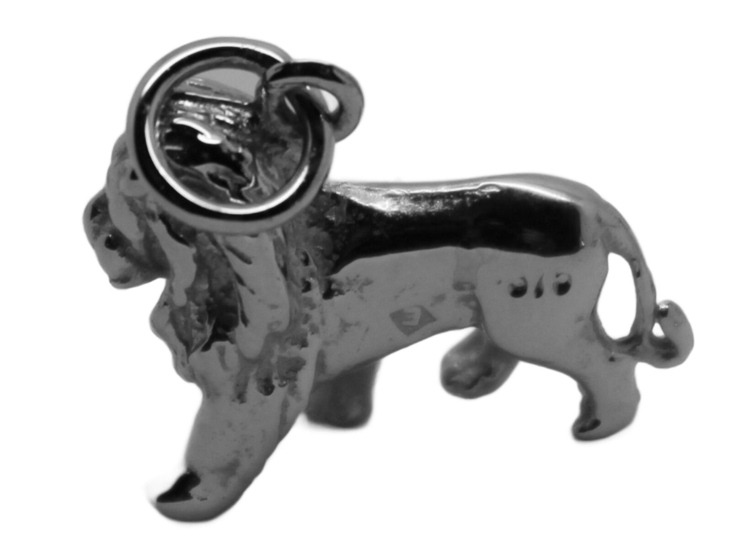 Genuine Solid Sterling Silver 925 Lion 3D Pendant Or Charm