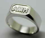 Kaedesigns Genuine New Custom Made Solid Sterling Silver Initial Signet Ring