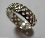 Genuine Solid 9ct Yellow or Rose or White Gold or Sterling Silver Weave Toe Ring  264