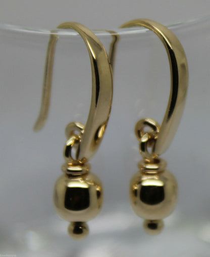 Kaedesigns, Genuine 9ct 9k Yellow Or Rose Or White Gold 6mm Ball Drop Earrings