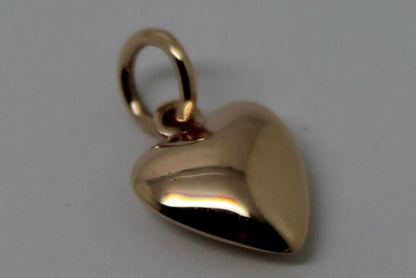 Kaedesigns Genuine 9ct Yellow or Rose or White Gold Heart Charm or Pendant