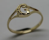 Genuine Delicate 9ct 375 Yellow, Rose or White Gold Initial Ring G