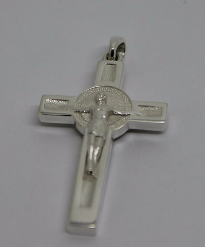 Solid New Genuine Sterling Silver 925 Crucifix Cross Pendant