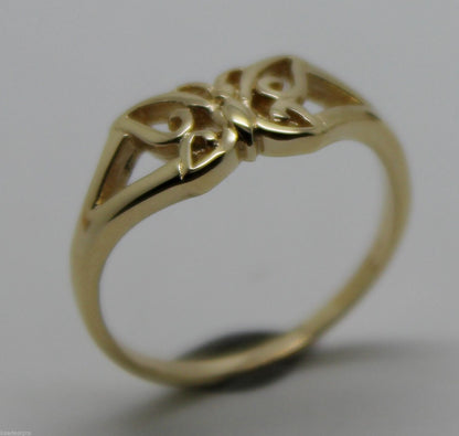 Genuine Solid 9ct 9k White Or Rose Or Yellow Gold Butterfly Ring 217 Choose Size