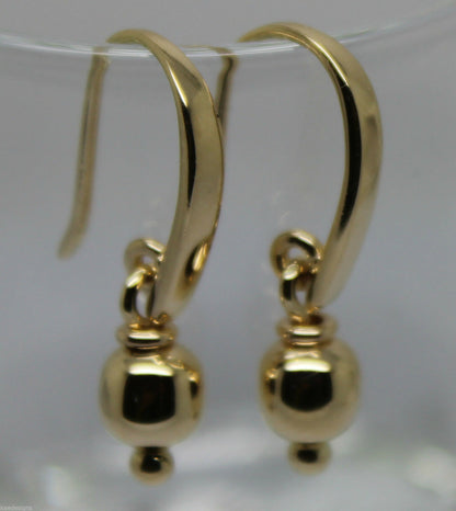 Kaedesigns, Genuine 9ct 9k Yellow Or Rose Or White Gold 6mm Ball Drop Earrings