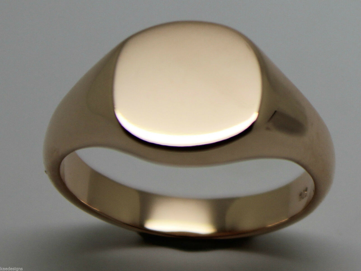 Genuine Heavy 375 Solid 9ct White Or Rose Or Yellow Gold Oval Signet Ring Size N to X