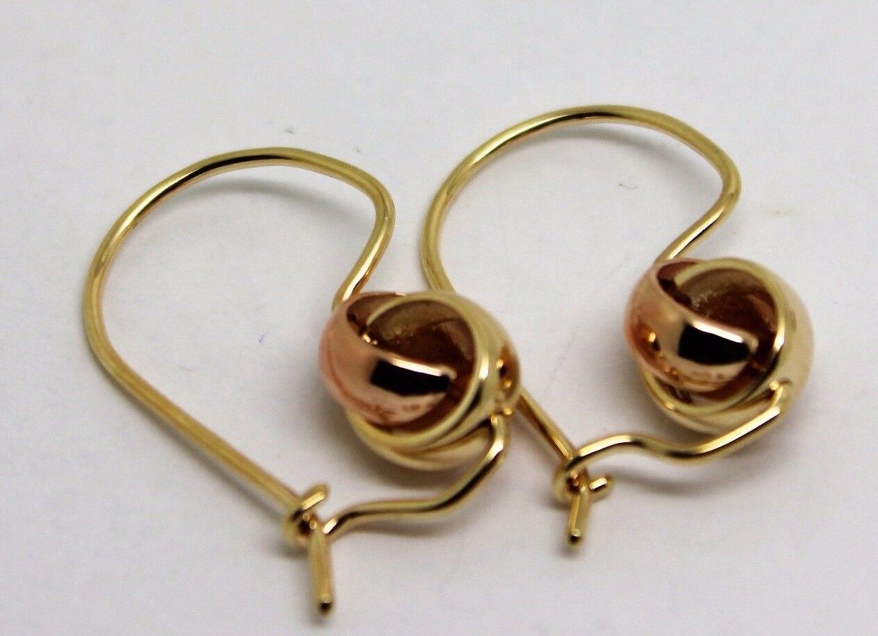 Kaedesigns New 9ct 8mm Yellow & Rose Gold Belcher Spinning Earrings