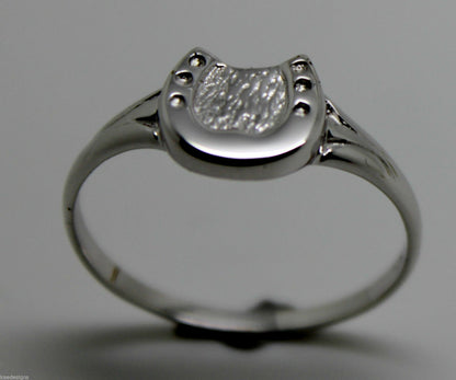 Size Q Kaedesigns, New Genuine Sterling Silver / 925, Lucky Horse Shoe Ring 226