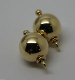 9ct Yellow or White or Rose Gold interchangeable earrings heart, ball, teardrop Tear Drop