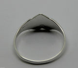 Size T Kaedesigns, New Genuine Large Sterling Silver Heart Signet Ring 265
