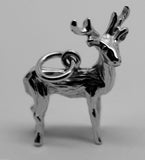 Kaedesigns, New Genuine Sterling Silver 925 Deer Or Moose 3D Pendant Or Charm