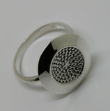 Size V Sterling Silver 925 Sunflower Ring *Free Post In Oz