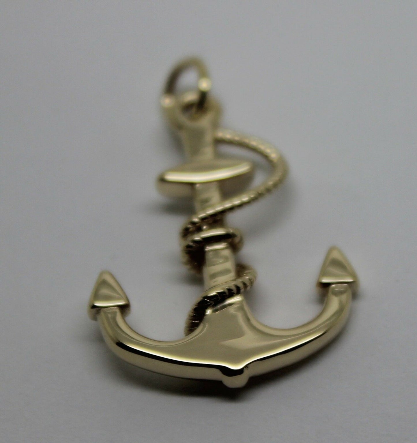 Genuine, Kaedesigns 9ct 9kt Yellow, Rose or White Gold Large Solid Anchor Boat Pendant / Charm