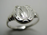 Genuine Large Genuine Sterling Silver Lucky Horse Shoe Ring - Choose your size - 247
