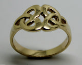 Kaedesigns, New Genuine Full Solid 9ct 9kt Yellow, Rose or White Gold Celtic Weave Ring 352