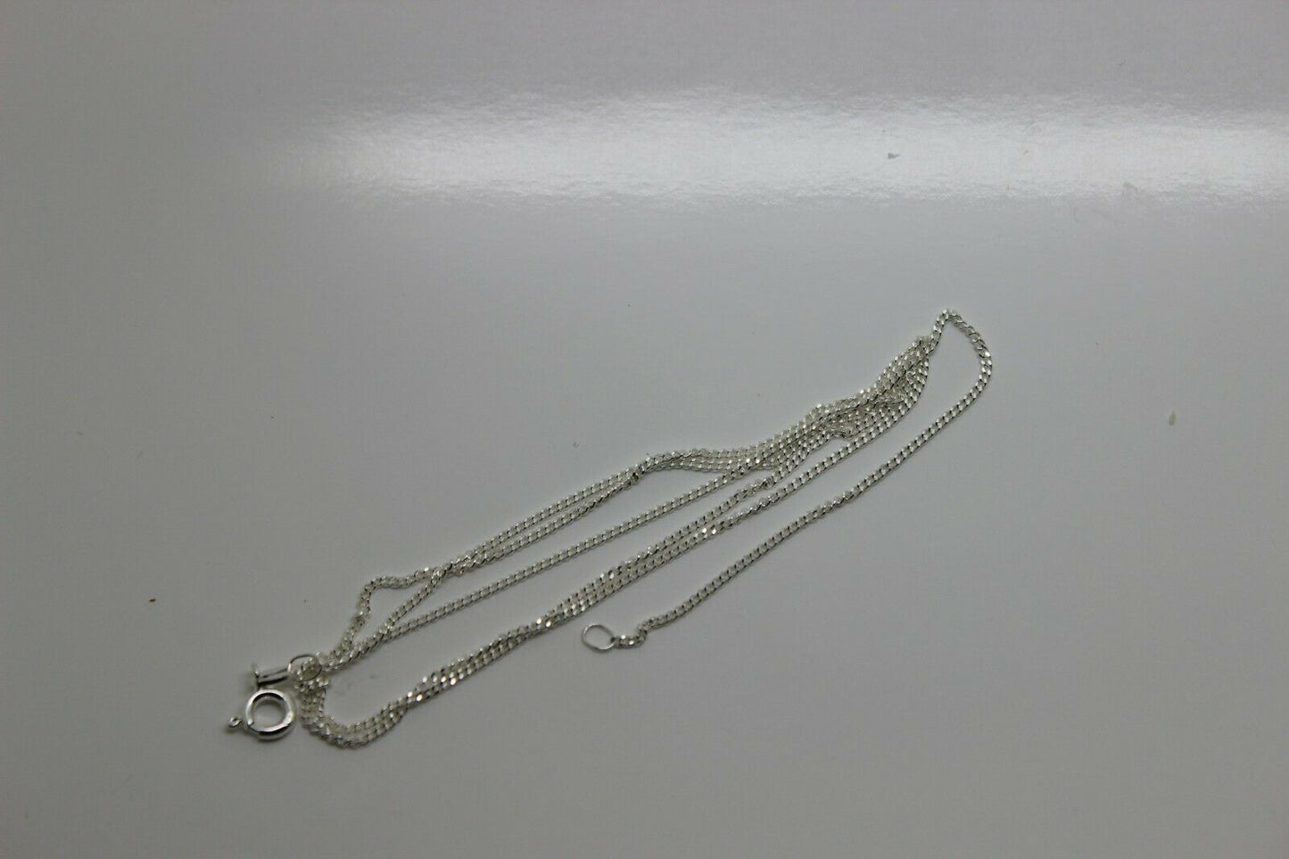 Genuine 925 Sterling Silver Kerb Curb Link Chain Necklace 50cm