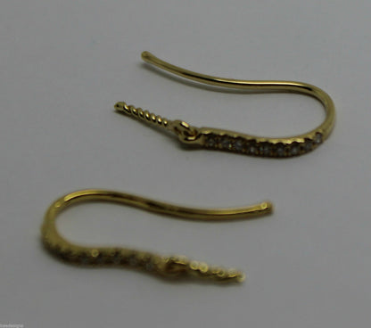 Kaedesigns, Genuine 18ct Yellow / Rose / White GOLD 18 x Diamond Earring Hooks