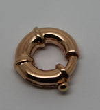 Genuine Heavy 18mm 9ct 375 Large Rose Gold Bolt Ring Clasp