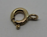 18ct or 9ct Yellow or Rose or White Gold Bolt Ring Open Clasp 4.5mm to 8mm