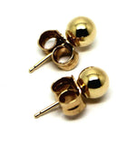 New Kaedesigns Genuine 14ct Solid Yellow Gold 6mm Stud Ball Earrings