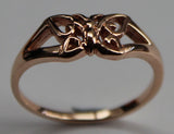 Genuine Solid 9ct 9k White Or Rose Or Yellow Gold Butterfly Ring 217 Choose Size