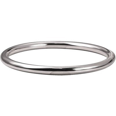 Genuine New Sterling Silver 925 5mm Solid Round Bangle