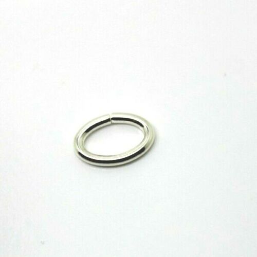 KAEDESIGNS, Sterling Silver Length 6.4mm Width 4.1mm OVAL OPEN JUMP RING