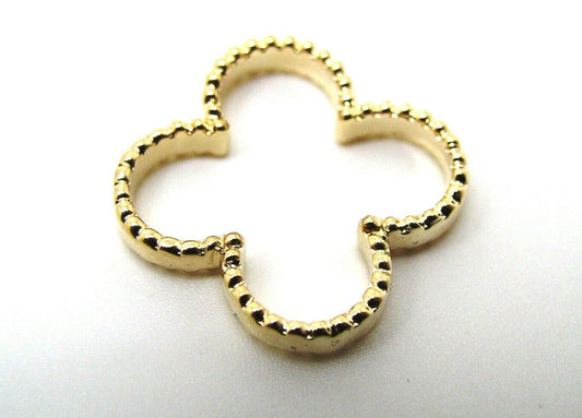 Kaedesigns New Genuine Solid 9ct 9kt Yellow, Rose or White Gold Four Leaf Clover Pendant