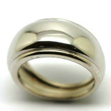 Size R Kaedesigns, 9ct 9kt Full Solid Heavy White Gold Thick Dome Ring 12mm Wide